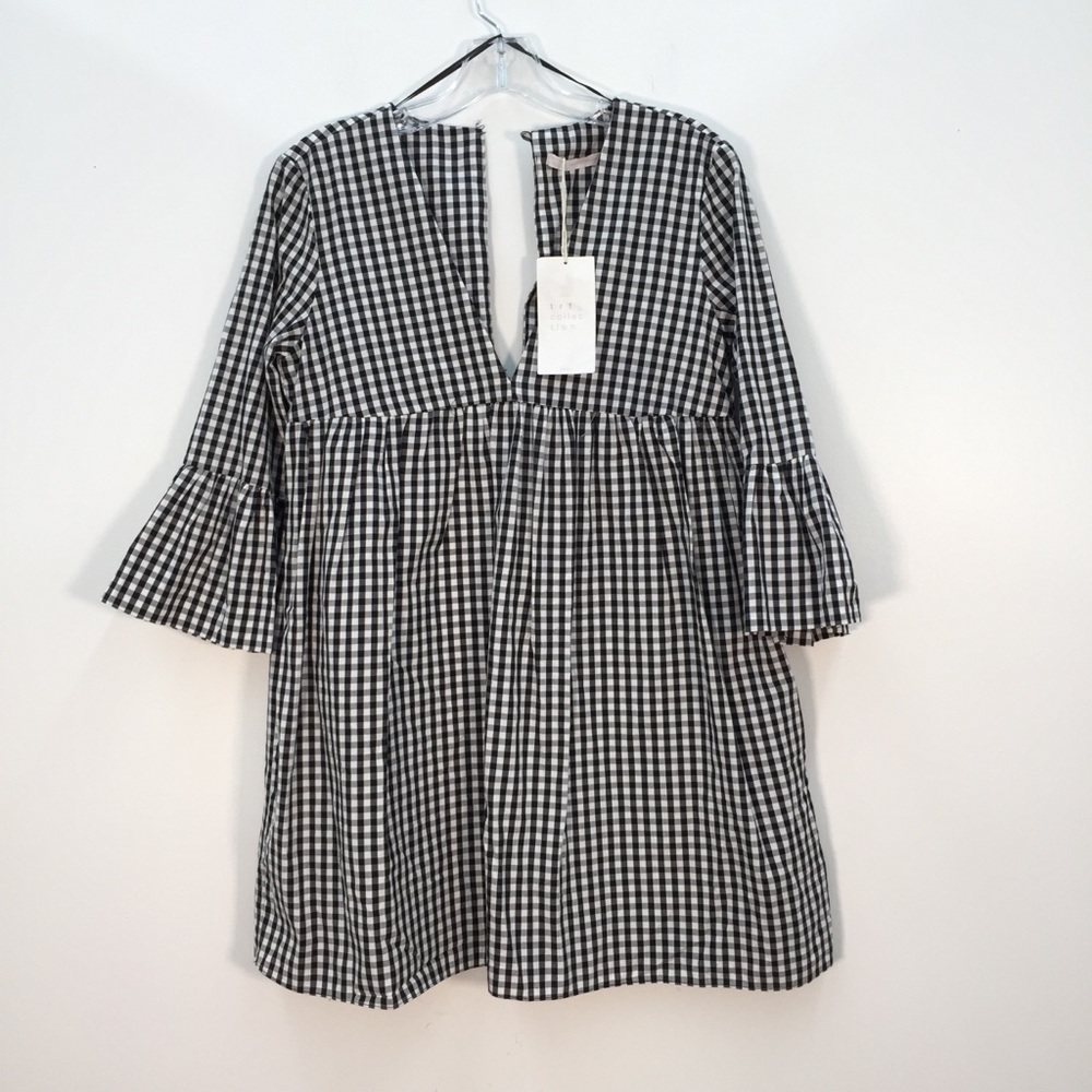 NWOT Zara Trafaluc Collection Gingham Romper Dress
